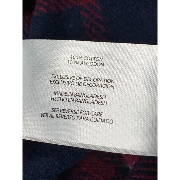 Orvis Heavyweight Flannel Shirt Button Up Shacket Jacket Blue Men's size XXL - Picture 8 of 10